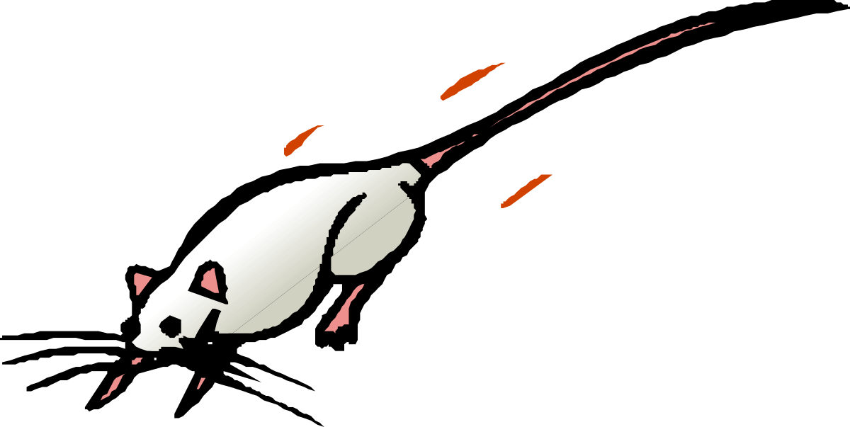 Computer Mouse Clipart with Red and White Stripes