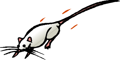 Computer Mouse Clipart with Red and White Stripes