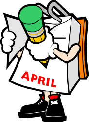 CALENDAR,APR1 clipart