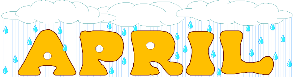 April Rain Cloud Clipart - Charming Weather Illustration