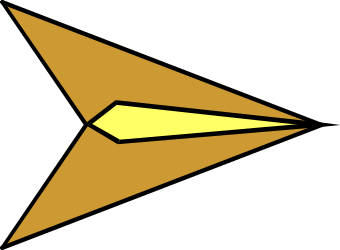 Yellow Paper Airplane Clipart on Black Background - Perfect for Creative Projects
