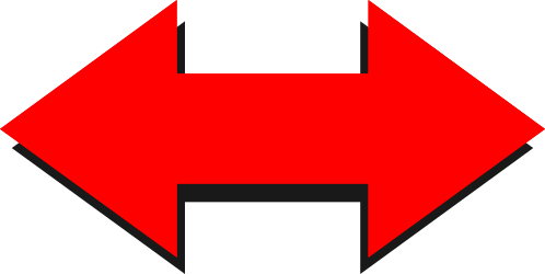 Red Arrow Pointing Up Left - Dynamic Clipart Illustration