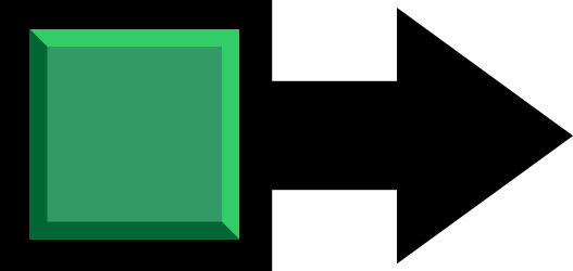 Green Recal Clipart on Black Background