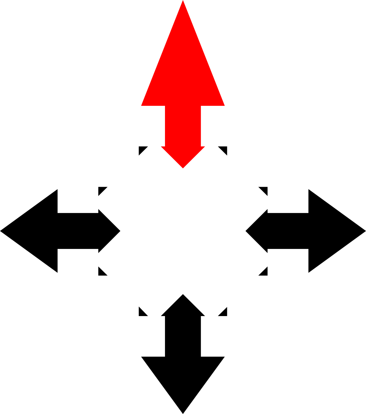 Red Arrow Pointing Up Left - Dynamic Clipart for Visual Communication
