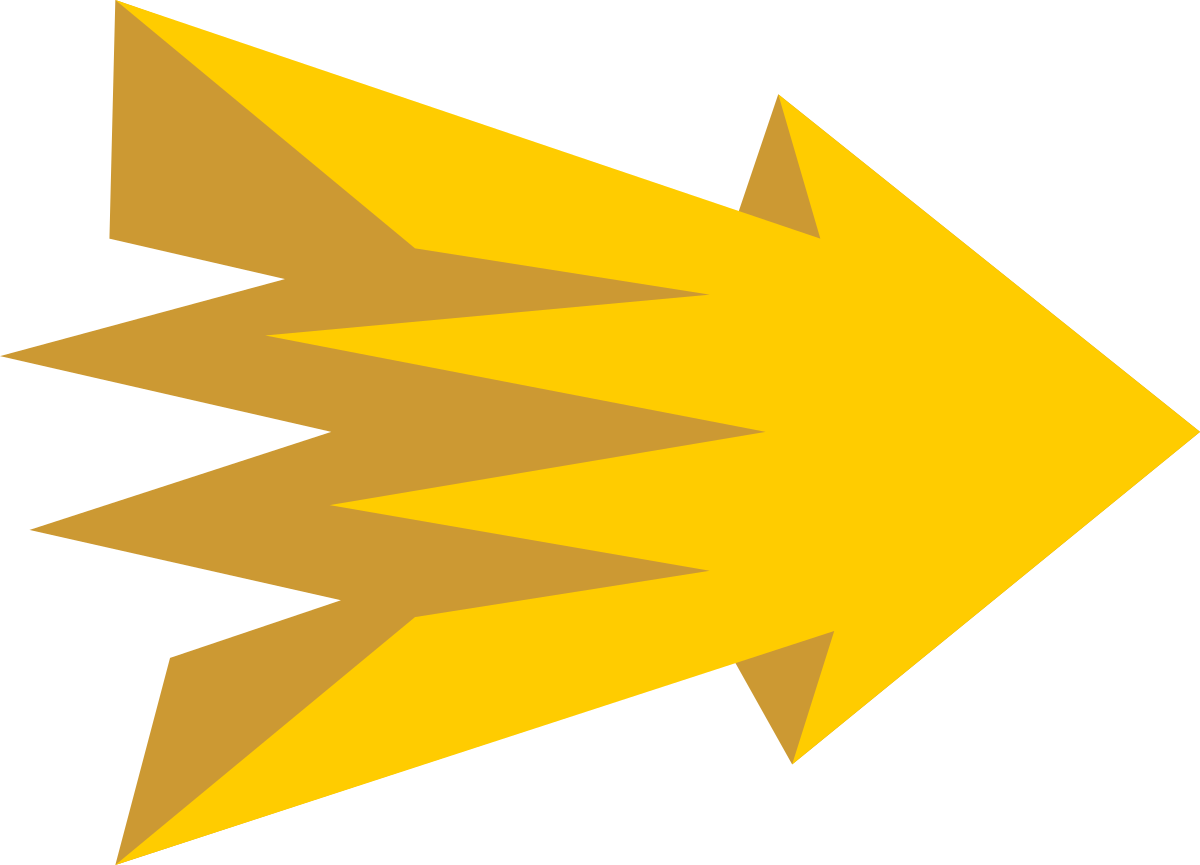 Yellow Arrow Icon Clipart for Directional Guidance