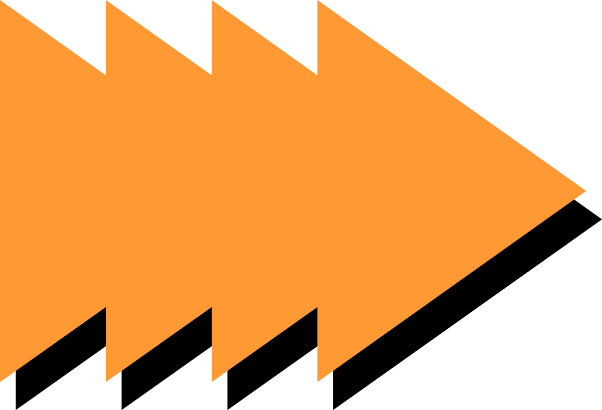 Orange Arrow Icon Clipart - Dynamic Directional Symbol