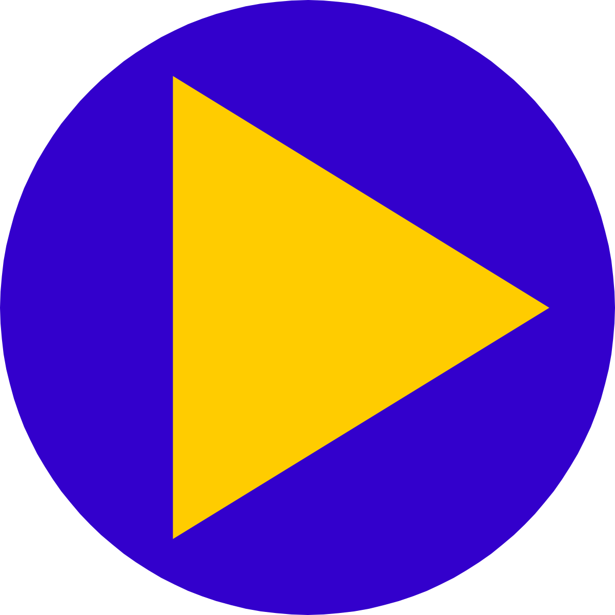 a yellow triangle in a blue circle clip art png transparent Yellow Triangle Inside Blue Circle Clipart - Perfect for Creative Projects