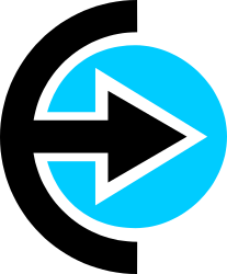 Blue Arrow Pointing Up Left - Dynamic Clipart for Creative Projects