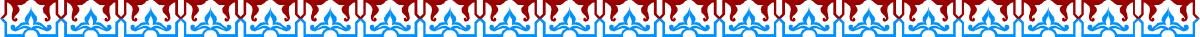 Vibrant Red and Blue Patterned Borders and Bars Clipart