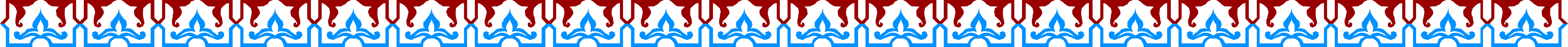 Vibrant Red and Blue Patterned Borders and Bars Clipart
