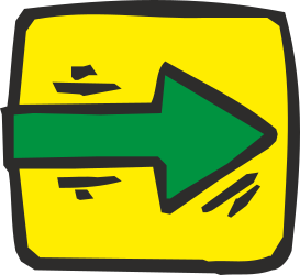 Yellow and Green Arrow Clipart Pointing Up - Perfect for Dynamic Graphics