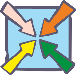 Square Clipart with Arrows Pointing: Dynamic Directional Graphics