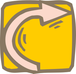 Yellow Square with Gray Arrow Clipart for Dynamic Visuals