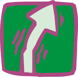 Green and White Arrow Icon Clipart for Dynamic Directions