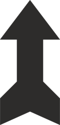Black Arrow Icon Clipart: Vector Graphics for Directional Guidance