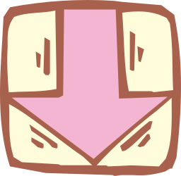 Pink and Brown Square Faces Clipart for Fun Designs