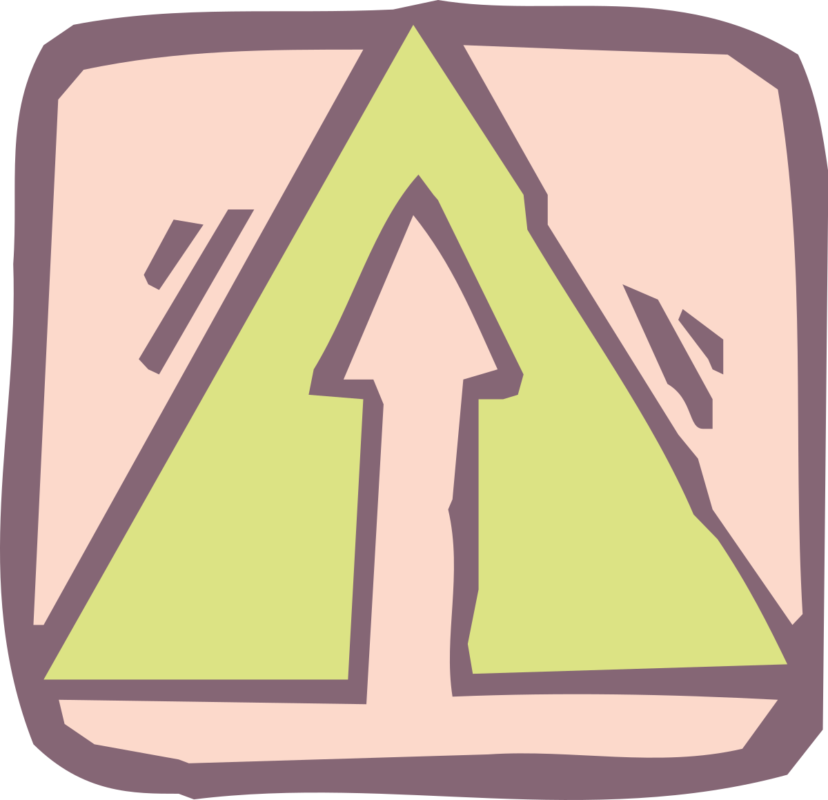 Green Arrow with White Arrow Center - Dynamic Clipart for Your Projects