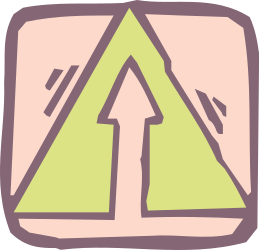 Green Arrow with White Arrow Center - Dynamic Clipart for Your Projects