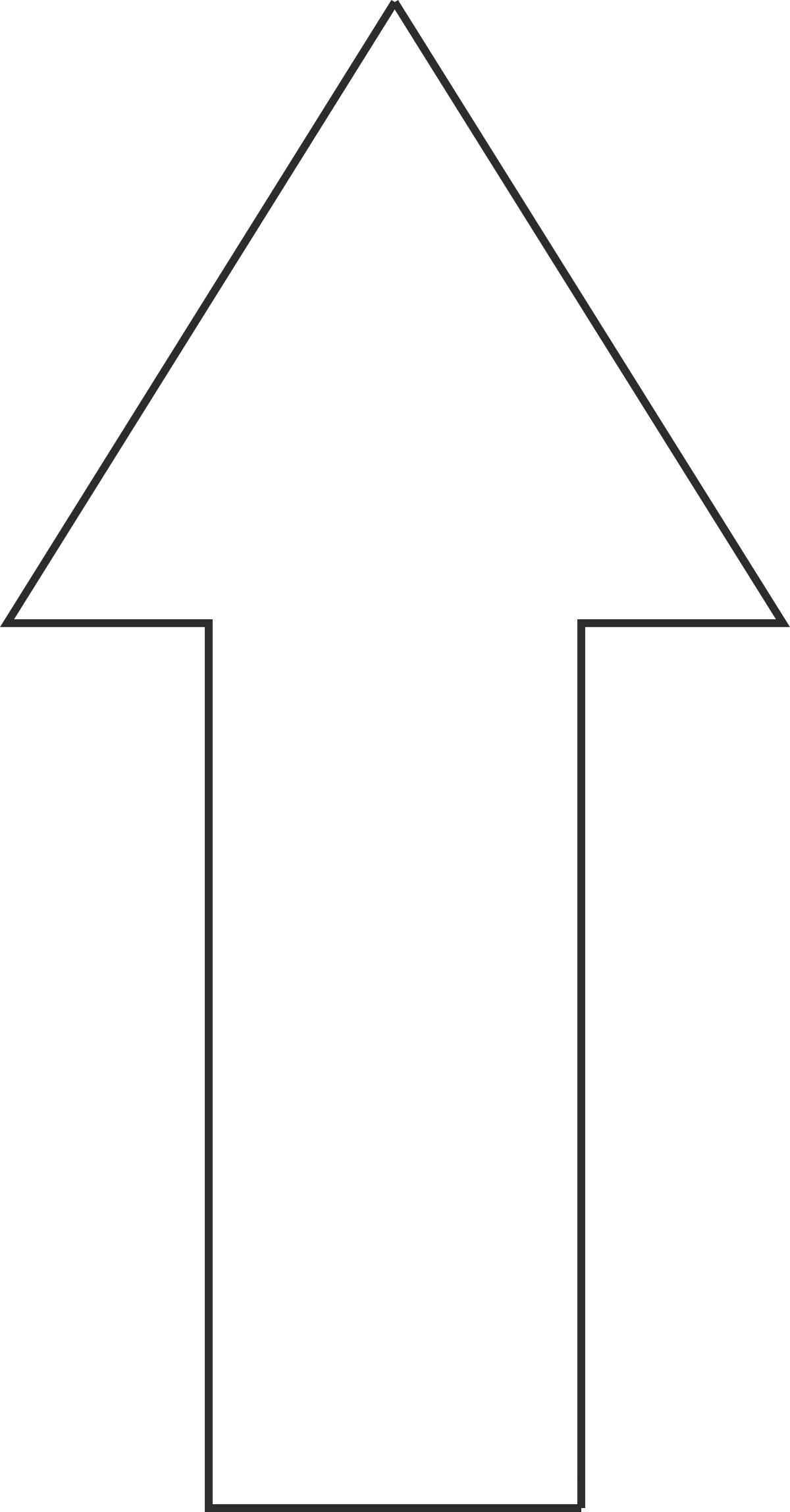 White Arrow Pointing Up Clipart - Directional Symbol for Your Projects