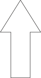 White Arrow Pointing Up Clipart - Directional Symbol for Your Projects