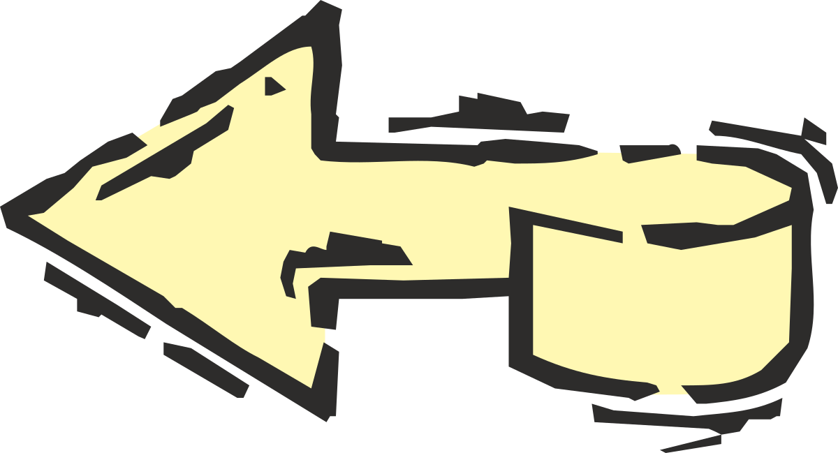 Yellow Arrow Pointing Up to the Right - Dynamic Directional Clipart