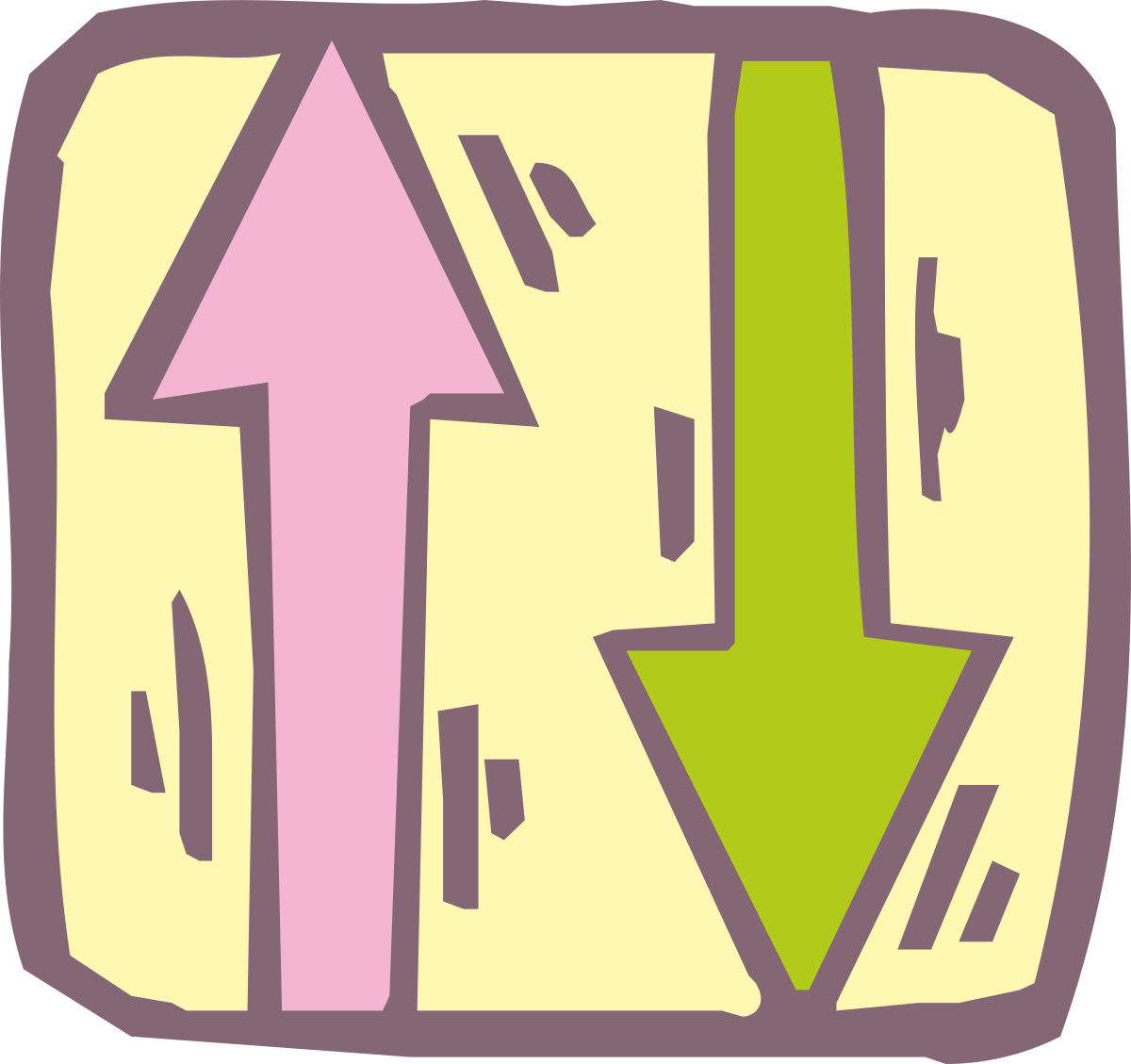 Green Arrow Pointing Upwards Right - Dynamic Directional Clipart