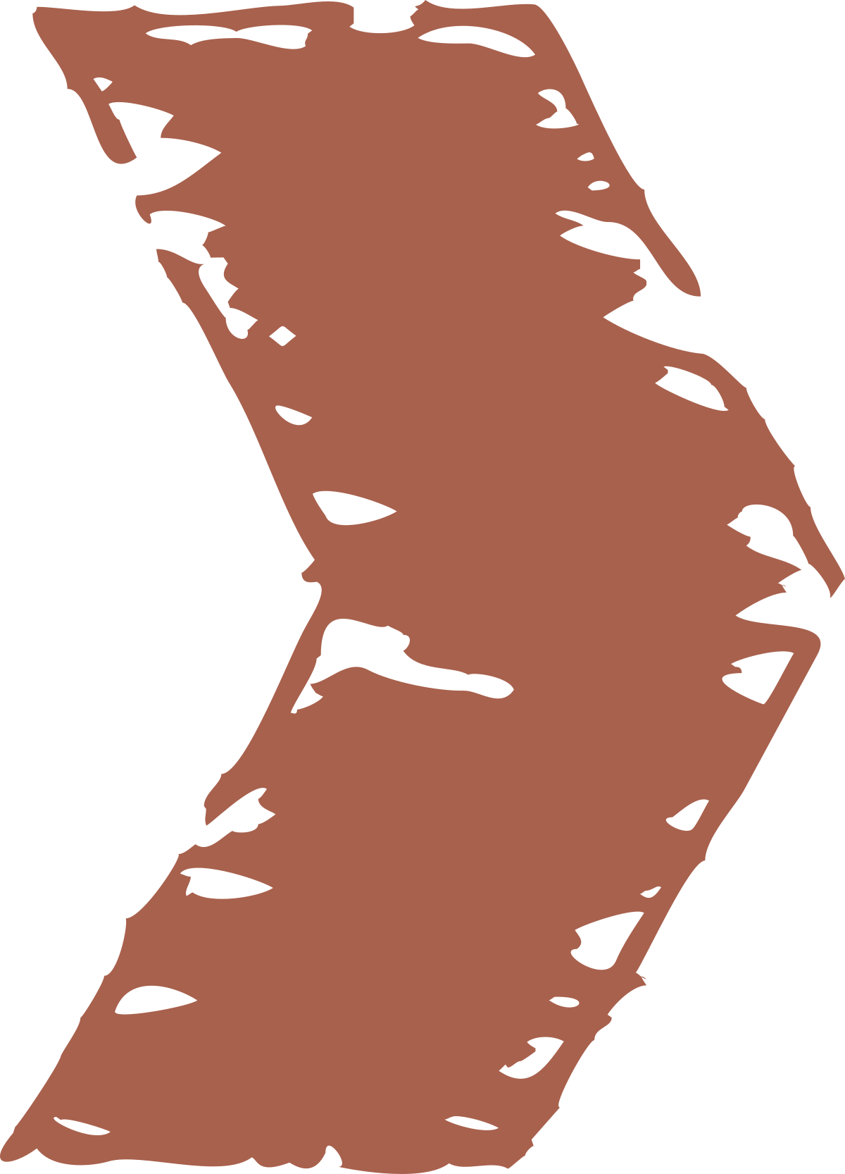 Brown New Zealand Map Clipart - Perfect for Travel and Geography