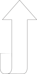 Dynamic White Arrow Pointing Up to the Right - Perfect for Visual Directions