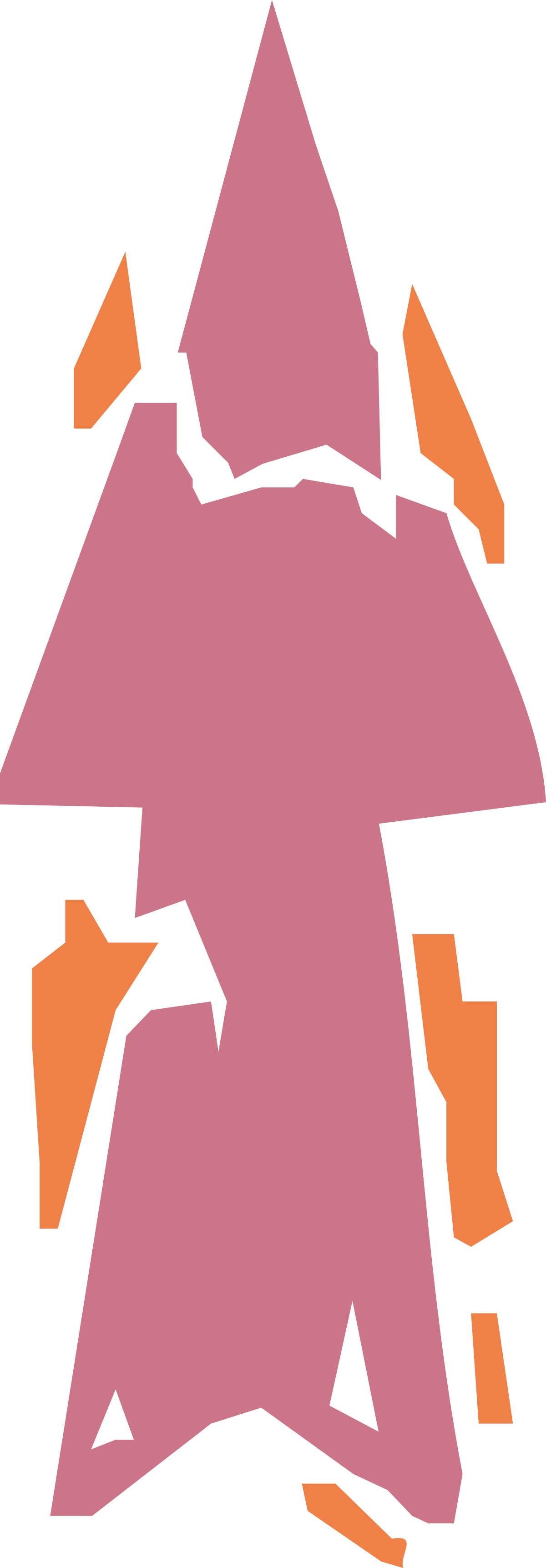 Pink and Orange Triangle with White Triangle Clipart: Vibrant Geometric Graphics