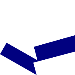 Blue and White Arrow Icon Clipart for Directional Guidance