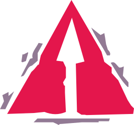 Red Triangle Logo Clipart - Bold and Striking Design