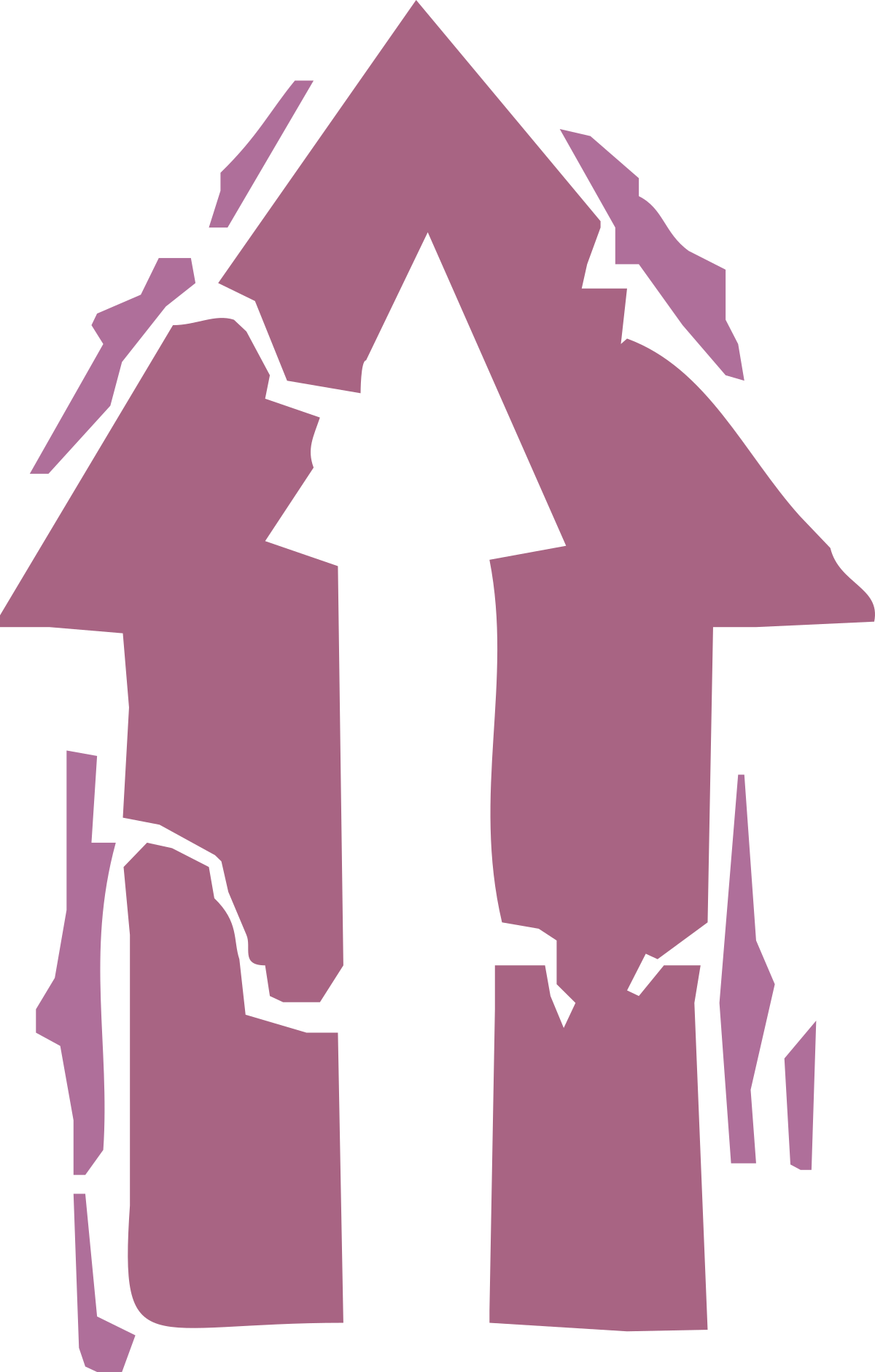 House Clipart with Roof and Chimney - Perfect for Your Projects