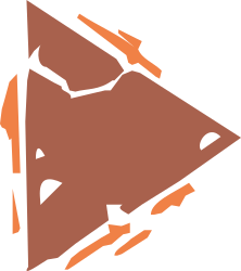 Brown Triangle with Hole - Unique Clipart for Creative Projects