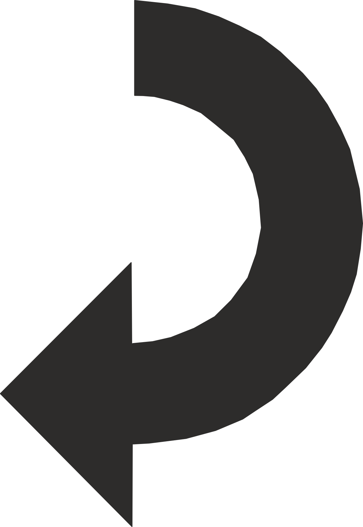 Upward Pointing Black Arrow Clipart for Directional Guidance