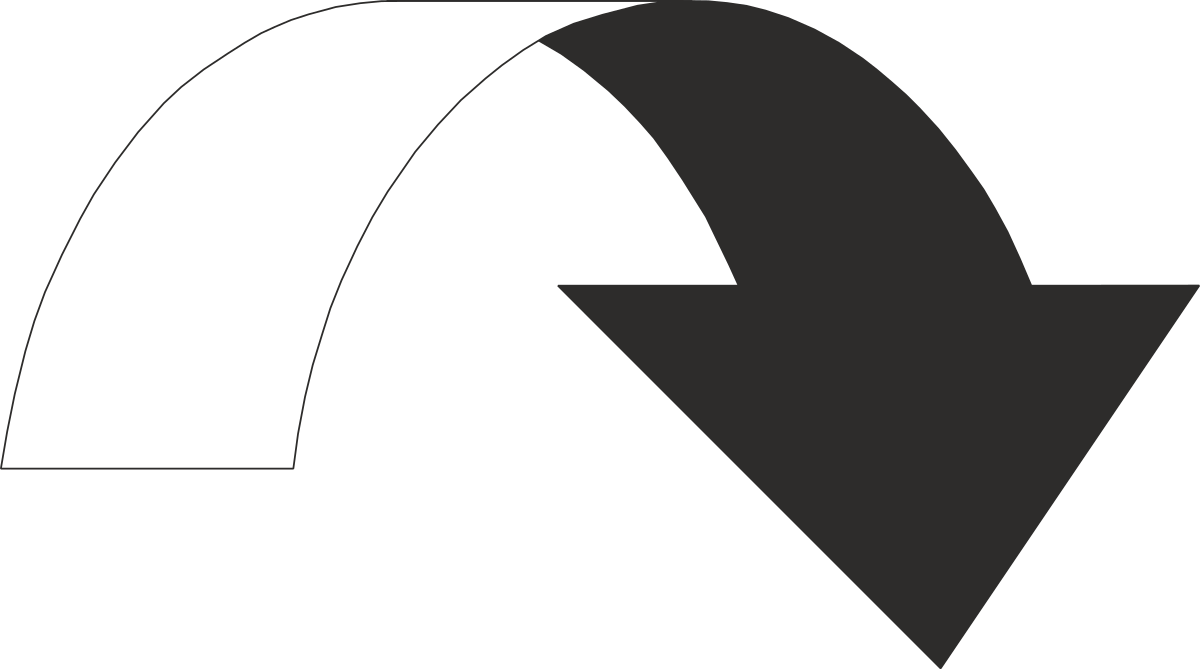 Arrow Clipart: Black and White Upward Arrow Design