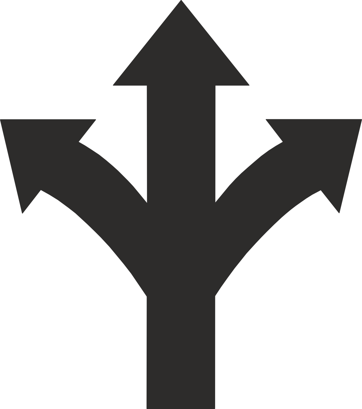Black and White Arrow Icon Clipart - Sleek Directional Symbol