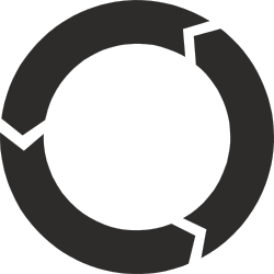 Circle with Black Center Clipart - Perfect for Minimalist Designs