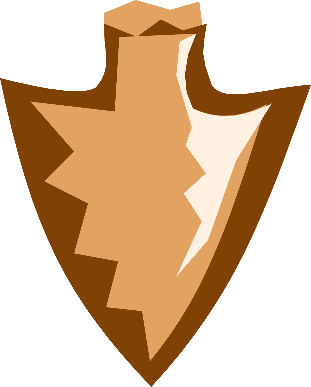 a brown shield with a white outline clip art png transparent Brown Shield with White Outline - Premium Clipart for Your Projects