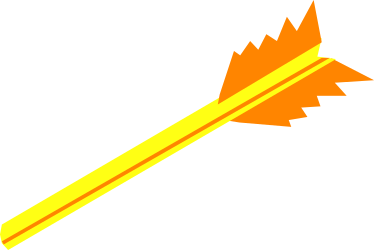 Yellow Arrow on Black Background Clipart: Perfect for Bold Designs