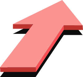 Pink Arrow Icon Clipart - Bold Directional Graphics