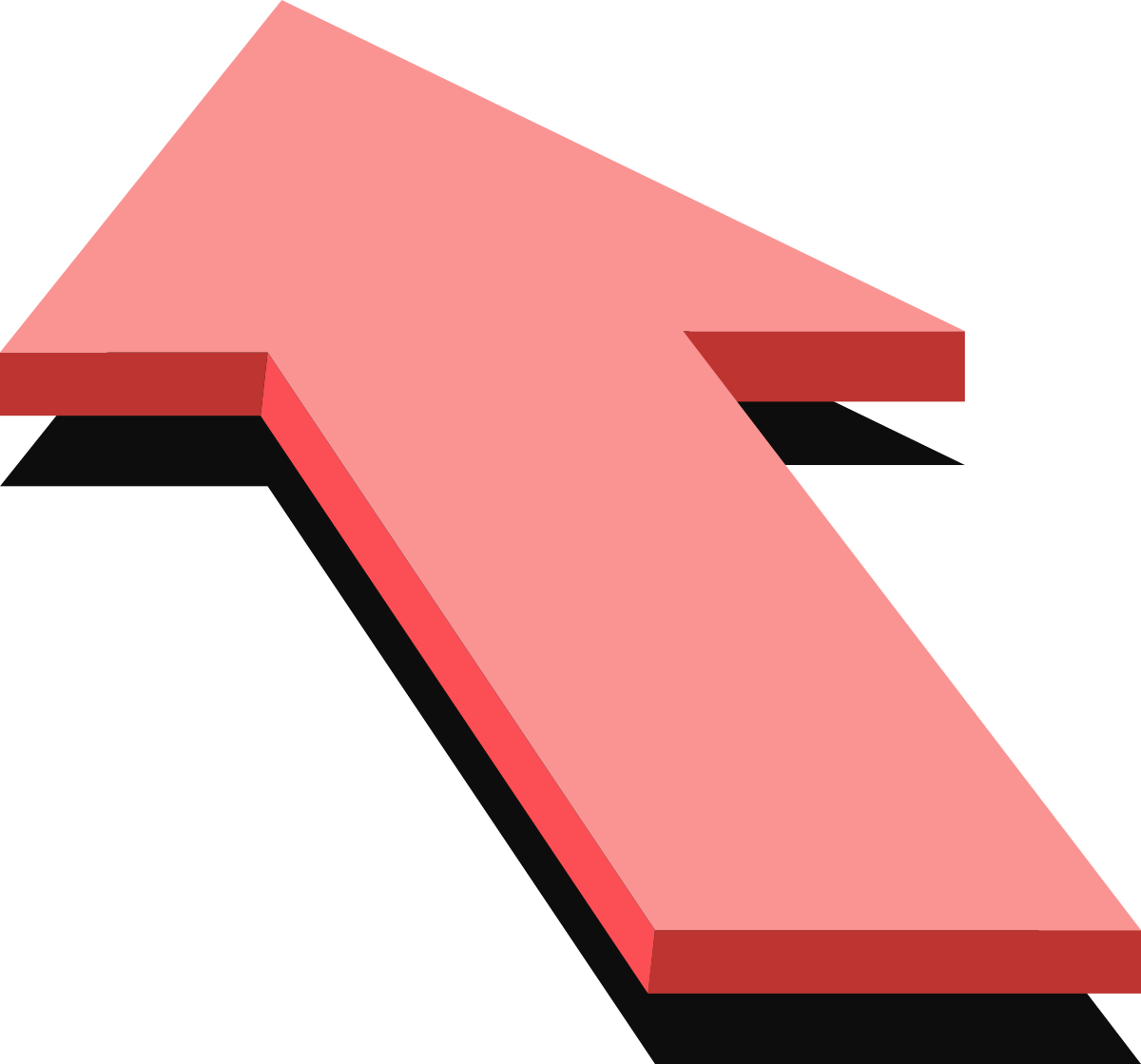 Pink Arrow on Black Background - Vibrant Clipart for Your Projects