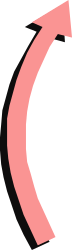 Pink Arrow Pointing Up to the Left - Vibrant Clipart for Dynamic Designs