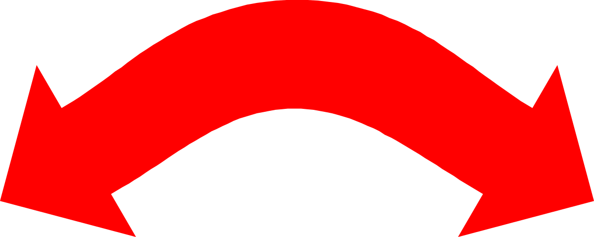 Red Arrow on Black Background Clipart for Bold Designs