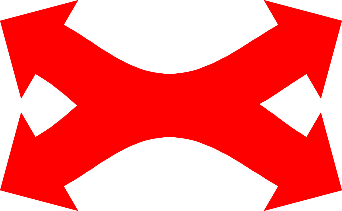 Red Cross on Black Background - Bold Clipart Design