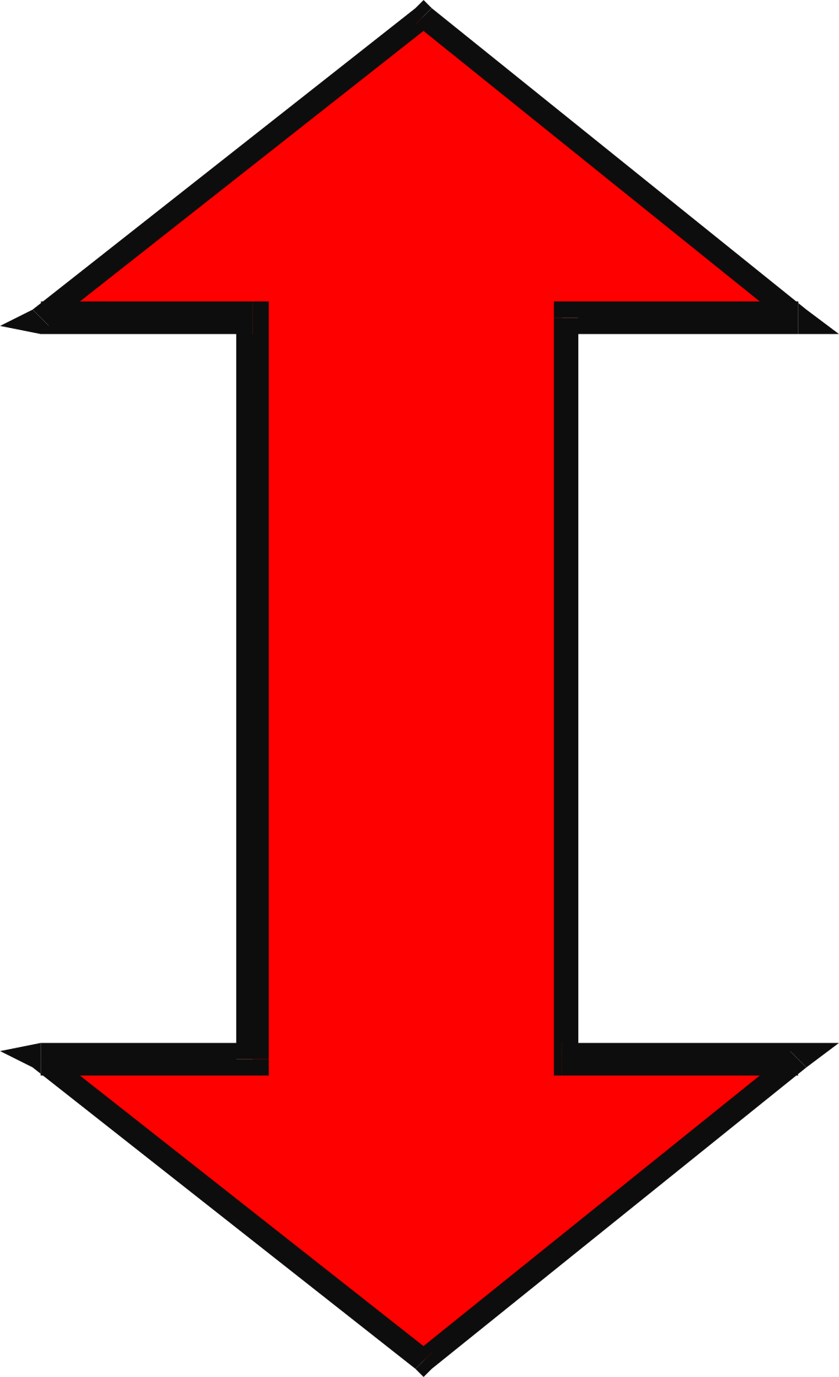 Red Arrow Pointing Up to the Left - Dynamic Clipart for Your Projects