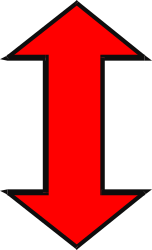 Red Arrow Pointing Up to the Left - Dynamic Clipart for Your Projects