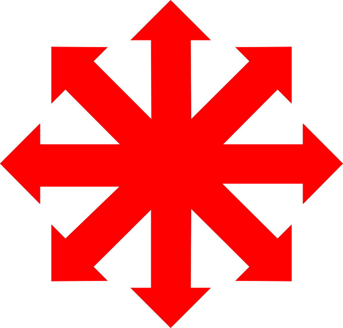 Red Arrow Symbol Clipart: Eye-Catching Directional Graphics