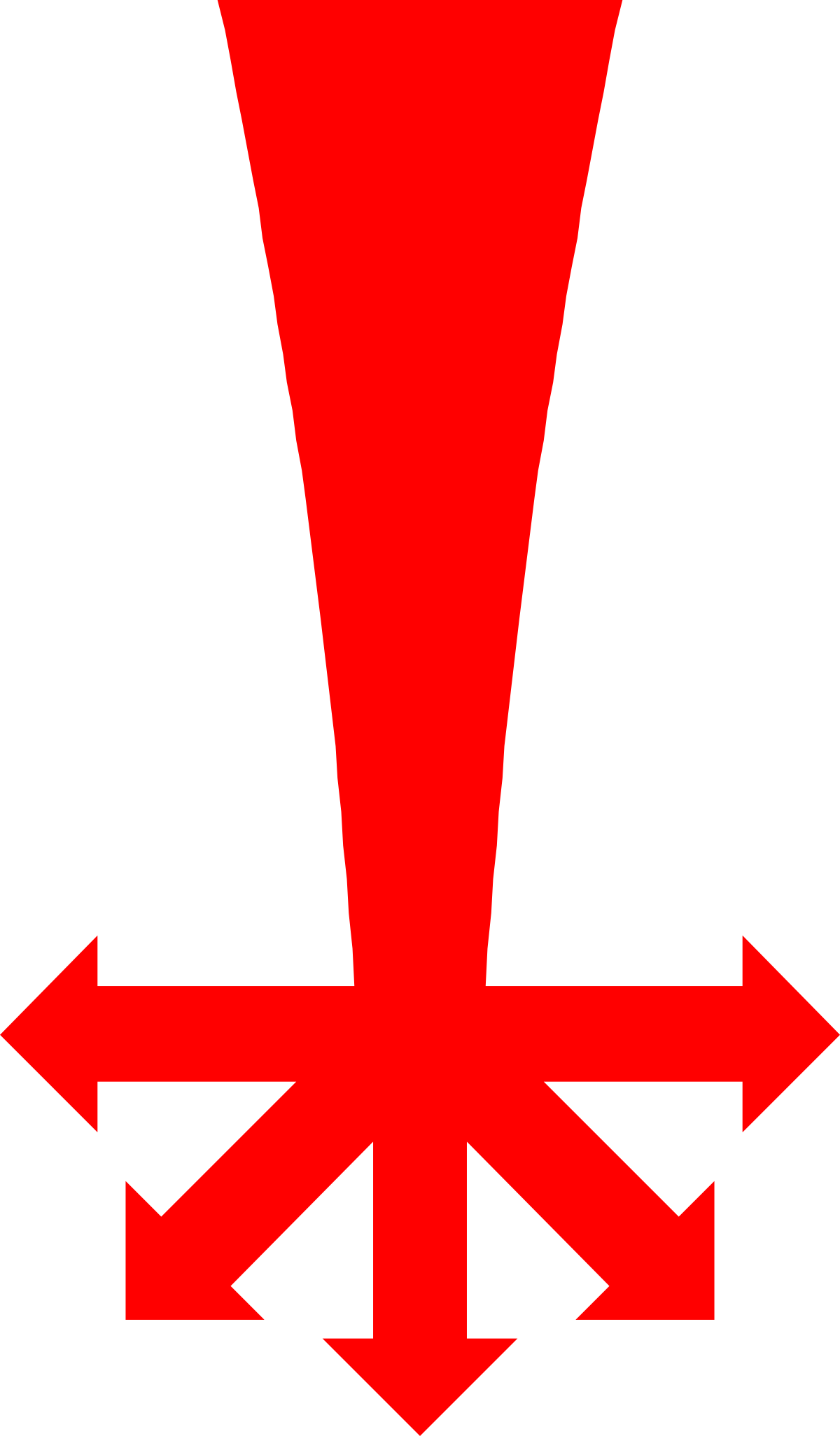 Red Arrow Clipart Pointing Up Left - Dynamic Directional Graphics