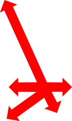 Red Arrow Pointing Up to the Right - Dynamic Clipart Icon
