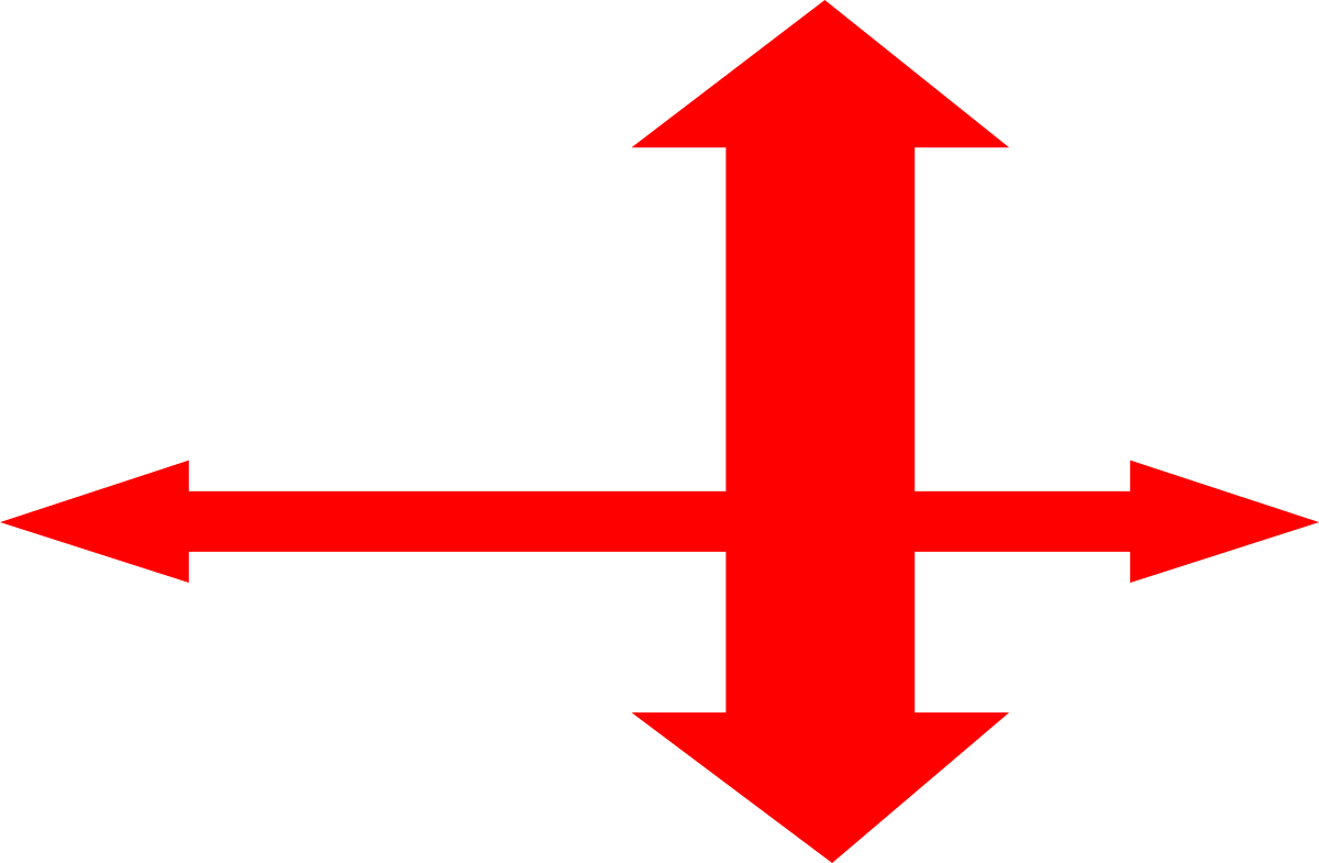 Red Arrow Pointing Up Left Clipart - Perfect for Directions and Growth